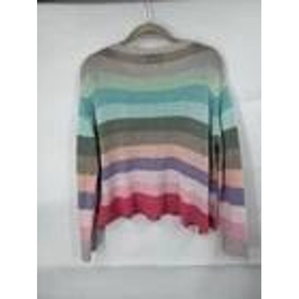 Wooden Ships Flower Market Sweater Women's Small Colorful Open Knit - Picture 7 of 7